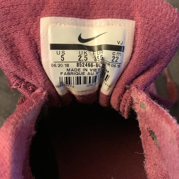 Nike Running Shoes Size 5 Downshifter Maroon Cherry Black Women’s - Picture 7 of 9